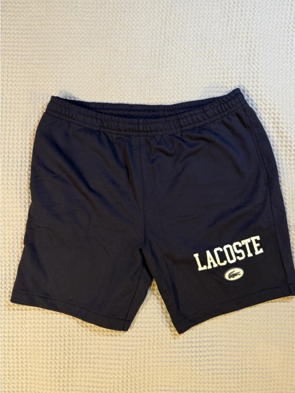 Lacoste Men's Dark Blue Logo Athletic Shorts
